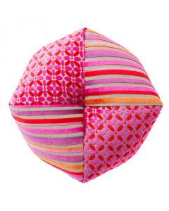 Casamance French Velvet Zabuton Cushion (Pink)