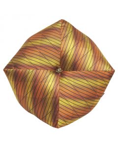 Nishijin Silk Zabuton Cushion (Bokashi Roast Tea)