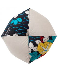 Pagong Kyo-Yuzen Dye Zabuton Cushion (Morning Glory Beige)